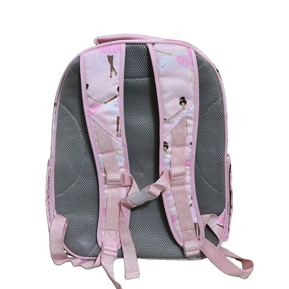 Pottery Barn Kids Mackenzie Pink Shimmer Ballerina Backpack & Lunchbox Large